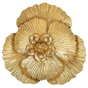 3 Pcs Metal Flower Wall Art Set 10 Inch Rustic Modern Floral Sculpture 3d🐳